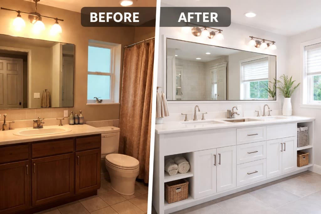 Before / After: Family Bathroom